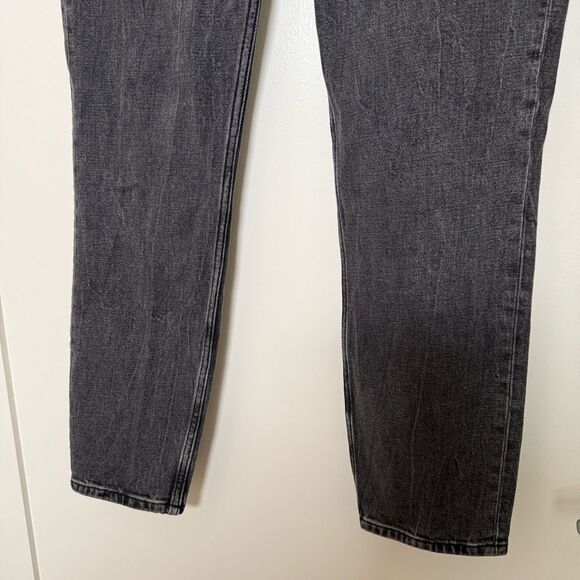 Abercrombie & Fitch The Mom High Rise Jeans Sz 25 0L Black Curve Love Denim - Picture 3 of 13